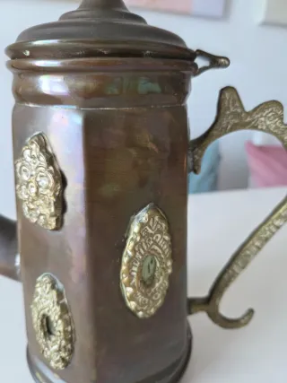 Tetera Vintage Cobre Decorada