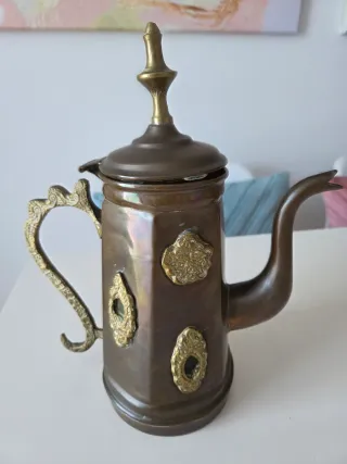 Tetera Vintage Cobre Decorada