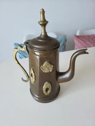 Tetera Vintage Cobre Decorada