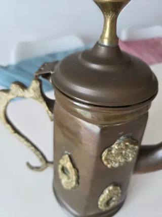 Tetera Vintage Cobre Decorada