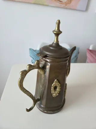 Tetera Vintage Cobre Decorada