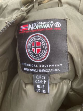 Chaqueta Norway verde Talla S