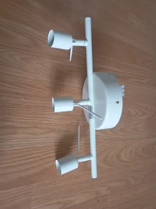 Lámpara Focos Ikea Blanca Metal