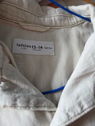 Camicia per bambini a maniche corte beige Taglia 13/14