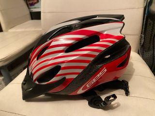 Casco Bici Niño Rojo y Blanco