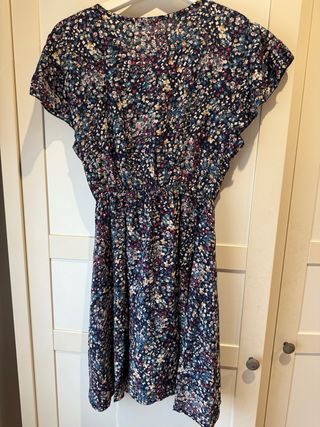 Vestido E&A floral azul talla S