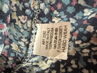 Vestido E&A floral azul talla S