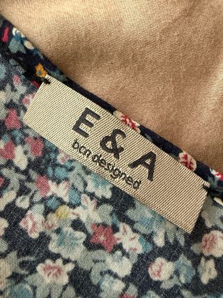 Vestido E&A floral azul talla S