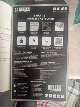Teclado Inalámbrico Subblim Smar
