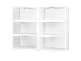 6 Cajas zapatero AKTIVE, 35x27x18,5cm