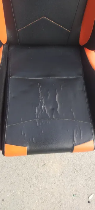 Silla Gaming Newskill Negra y Naranja