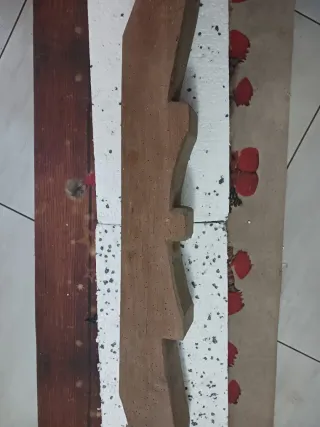 Giogo per buoi in legno intagliato a mano