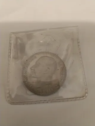 Moneda Plata Alfonso XII 1881