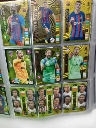 Lote de cromos Balón de Oro y cuádruple Cards