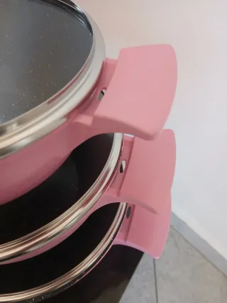 Set 3 Casseruole Cheffinger Rosa