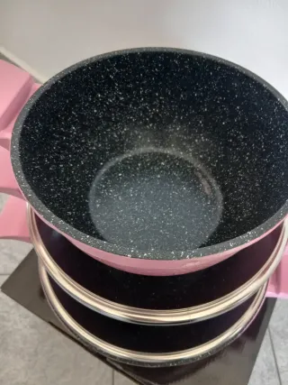 Set 3 Casseruole Cheffinger Rosa