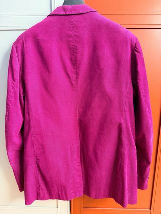 Americana pana fucsia hombre.