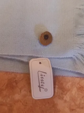 Bufanda azul nueva con etiqueta