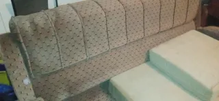 Sofá cama y 2 sillones tela