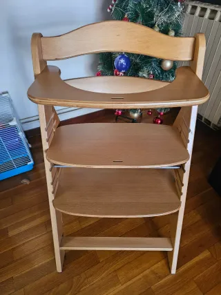 Trona evolutiva bebé Hauck madera