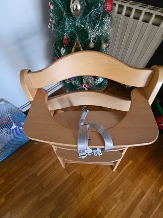 Trona evolutiva bebé Hauck madera