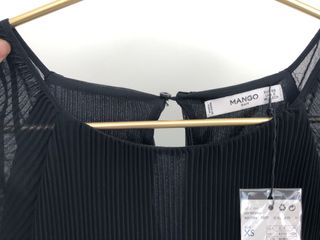 Vestido Negro Mango Talla XS/S