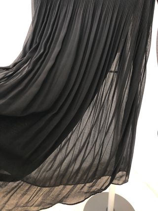 Vestido Negro Mango Talla XS/S