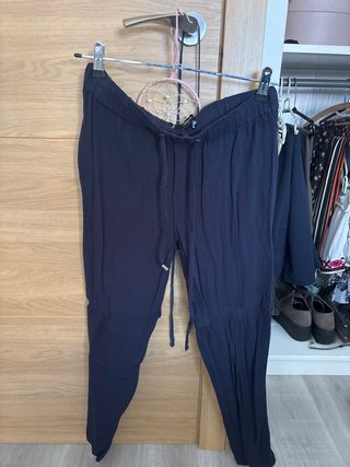 Pantalones sueltos azul marino