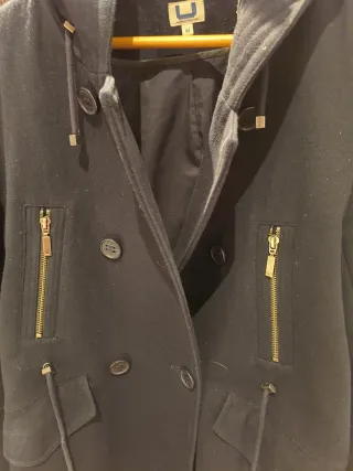 Abrigo Adolfo Dominguez Azul Oscuro Mujer