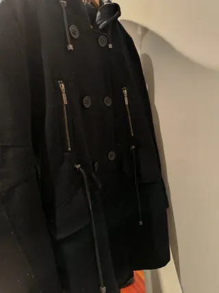 Abrigo Adolfo Dominguez Azul Oscuro Mujer