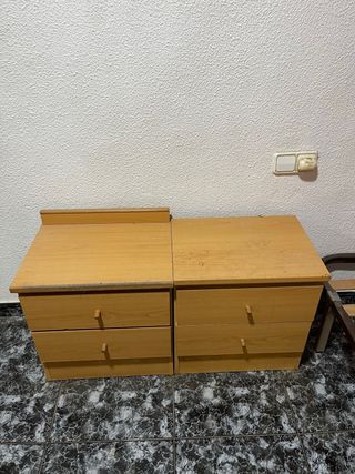 Mesitas de noche dormitorio madera