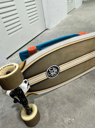 PACK Longboard Oxelo Classic y Skateboardmini