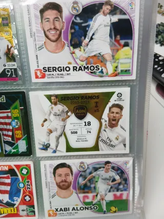 Lote de cromos de Fútbol Sergio Ramos y Xabi Alons
