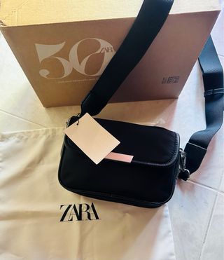 Borsa a tracolla Zara uomo nuova con cartellino