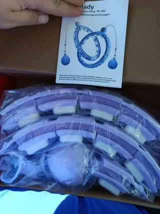 Aro Hula Hoop Ajustable con Peso para ejercicios