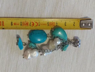 Ciondolo Argento Perle e Turchese