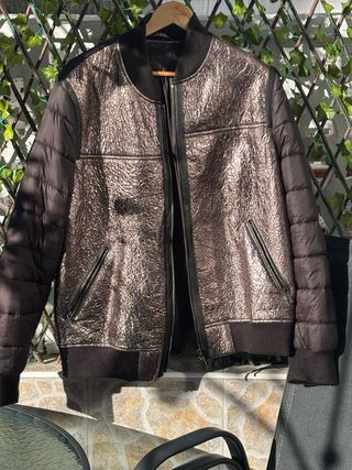 Bomber Diego.M efecto metalizado Talla L