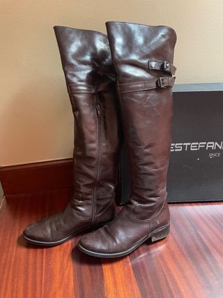 Botas de piel Estefania Marco Talla 37