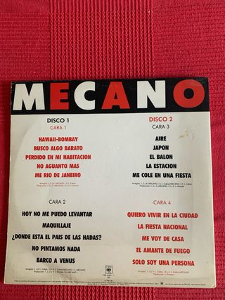 Mecano 20 Grandes Canciones Vinilo