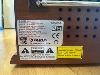 Auna Tocadiscos CD BT Radio USB Cassette