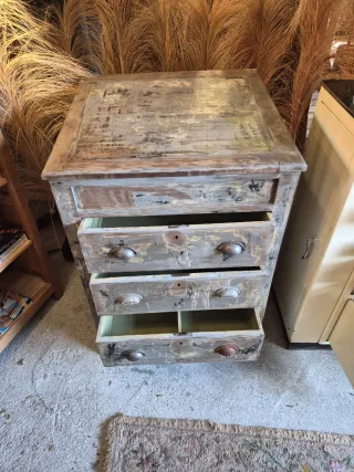 Cajonera madera y metal