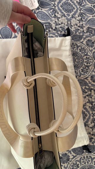 Bolso Tous Beige/Blanco Auténtico