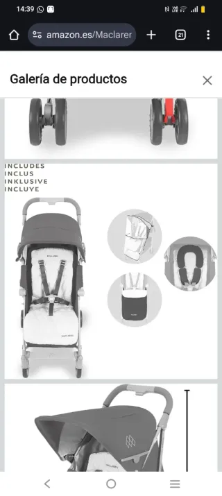 Silla de paseo McLaren Techno XLR