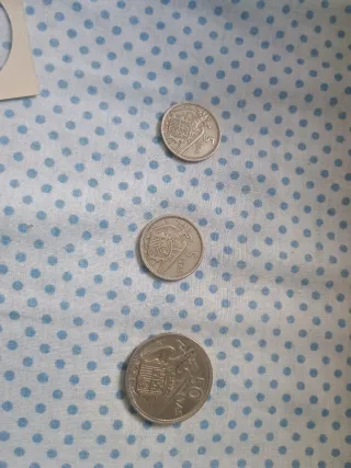 Monedas 50 y 5 Ptas Franco 1957
