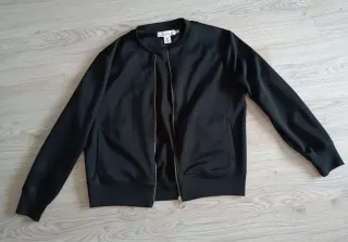 Chaqueta bomber negra