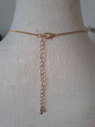 Collar Mango Dorado y Plateado