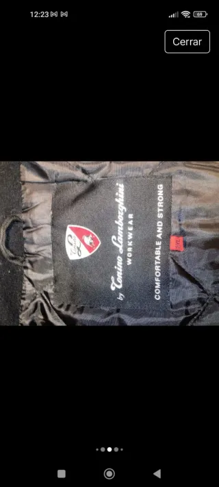 Chaquetón Lamborghini Talla XXL Negro