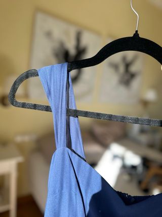 Vestido largo fiesta azul