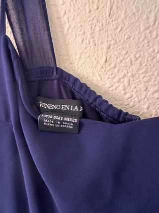 Vestido largo fiesta azul