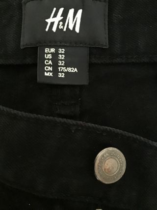 Vaqueros H&M Skinny Fit Talla S Negros